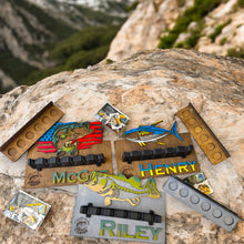 Load image into Gallery viewer, Hand Made Fishing Rod Holder Customizable Wooden Fishing Gift