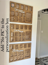 Load image into Gallery viewer, Hand Made Custom Wood Large Wallet Size School Photo Frame Gift