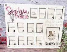 Load image into Gallery viewer, Hand Made Custom Wood Baby Birth Picture Photo Frame