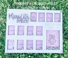 Load image into Gallery viewer, Hand Made Custom Wood Baby Birth Picture Photo Frame