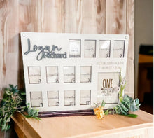 Load image into Gallery viewer, Hand Made Custom Wood Baby Birth Picture Photo Frame