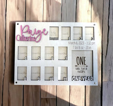 Load image into Gallery viewer, Hand Made Custom Wood Large Wallet Size Baby Birth Picture Photo Frame