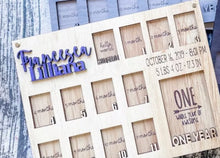 Load image into Gallery viewer, Hand Made Custom Wood Large Wallet Size Baby Birth Picture Photo Frame