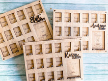 Load image into Gallery viewer, Hand Made Custom Wood School Photo Frame Mini-Wallets PK-12 or K-12 customizable