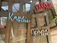 Load image into Gallery viewer, Hand Made Custom Wood School Photo Frame Mini-Wallets PK-12 or K-12 customizable