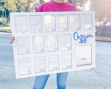 Load image into Gallery viewer, Hand Made Custom Wood XXL School Photo Frame PK-12 K-12 Customizable