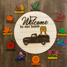 Load image into Gallery viewer, Take & Make KIT Interchangeable Holiday Door Sign