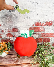 Load image into Gallery viewer, Gift Card Holder Teacher Appreciation Apple with Worm