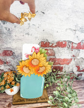 Load image into Gallery viewer, Gift Card Holder Sunflower Mason Jar with Bees