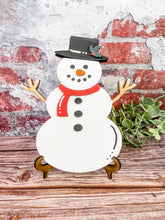 Load image into Gallery viewer, Gift Card Holder Snowman with Top Hat Gift Card Holder