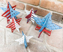 Load image into Gallery viewer, 3D USA Stars (set of 5)