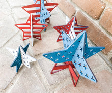 Load image into Gallery viewer, 3D USA Stars (set of 5)