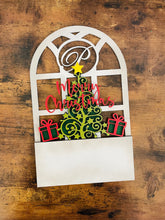 Load image into Gallery viewer, Interchangeable Monogram Window with Holiday Inserts