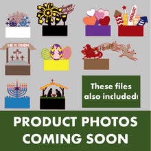 Load image into Gallery viewer, Interchangeable Monogram Window with Holiday Inserts