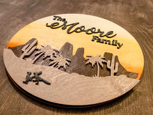 Load image into Gallery viewer, Personalized Round Layered Door Sign