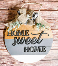 Load image into Gallery viewer, Home Sweet Home Farmhouse Door Sign
