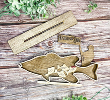 Load image into Gallery viewer, Father's Day Hooked on Dad 3D Fishing Frame