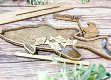 Load image into Gallery viewer, Father's Day Hooked on Dad 3D Fishing Frame