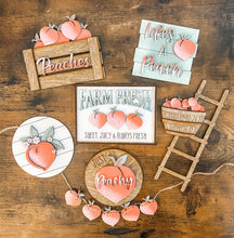 Load image into Gallery viewer, Tiered Tray Peaches Decor