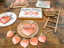 Load image into Gallery viewer, Tiered Tray Peaches Decor