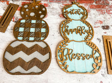 Load image into Gallery viewer, Stacked Pumpkins Harvest Autumn Thanksgiving