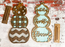 Load image into Gallery viewer, Stacked Pumpkins Harvest Autumn Thanksgiving