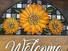 Load image into Gallery viewer, Welcome to our Home Sunflower Door Sign