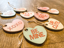 Load image into Gallery viewer, Valentine Sweet Heart Ornaments or Garland (Set of 5)
