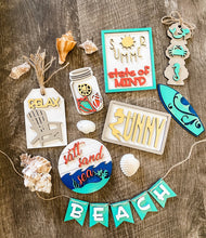 Load image into Gallery viewer, Tiered Tray Summer Decor