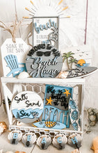 Load image into Gallery viewer, Tiered Tray Beach House Decor