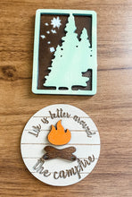 Load image into Gallery viewer, Tiered Tray Camping Decor