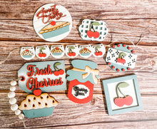 Load image into Gallery viewer, Tiered Tray Cherry Pie Cherries Decor