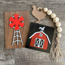 Load image into Gallery viewer, Tiered Tray Chicken Farm Decor