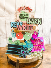 Load image into Gallery viewer, Tiered Tray Library Librarian Decor