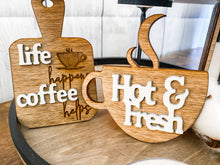 Load image into Gallery viewer, Tiered Tray Coffee Bar Decor