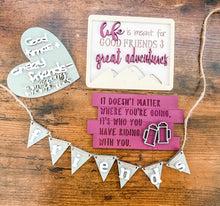 Load image into Gallery viewer, Tiered Tray Crazy Friends Decor