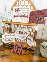 Load image into Gallery viewer, Tiered Tray Crazy Friends Decor