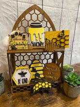 Load image into Gallery viewer, Tiered Tray Honey, Bee Kind Decor