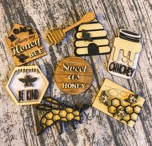 Load image into Gallery viewer, Tiered Tray Honey, Bee Kind Decor
