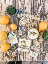 Load image into Gallery viewer, Tiered Tray Lemonade Lemon Stand Decor