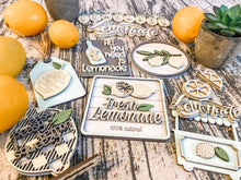 Load image into Gallery viewer, Tiered Tray Lemonade Lemon Stand Decor