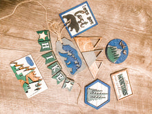 Load image into Gallery viewer, Tiered Tray Mountains Decor