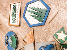Load image into Gallery viewer, Tiered Tray Mountains Decor