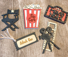 Load image into Gallery viewer, Tiered Tray Personalized Movie Night Decor