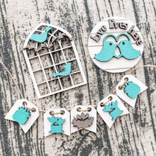 Load image into Gallery viewer, Tiered Tray Our Nest Bird Decor