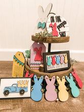 Load image into Gallery viewer, Tiered Tray Spring Easter Peeps Decor