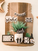 Load image into Gallery viewer, Tiered Tray Bathroom Potty Decor