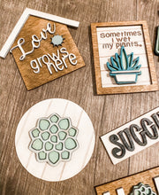 Load image into Gallery viewer, Tiered Tray Succulent Decor