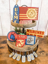 Load image into Gallery viewer, Tiered Tray United States Marine Corps Decor