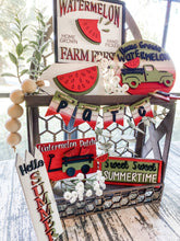 Load image into Gallery viewer, Tiered Tray Summertime Watermelon Decor